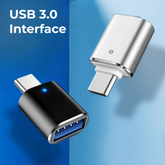 USB 3.0 to USB-C OTG Adapter with LED Indicator